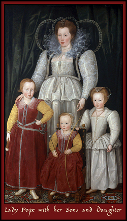 Anne, Lady Pope, with her Sons and Daughter